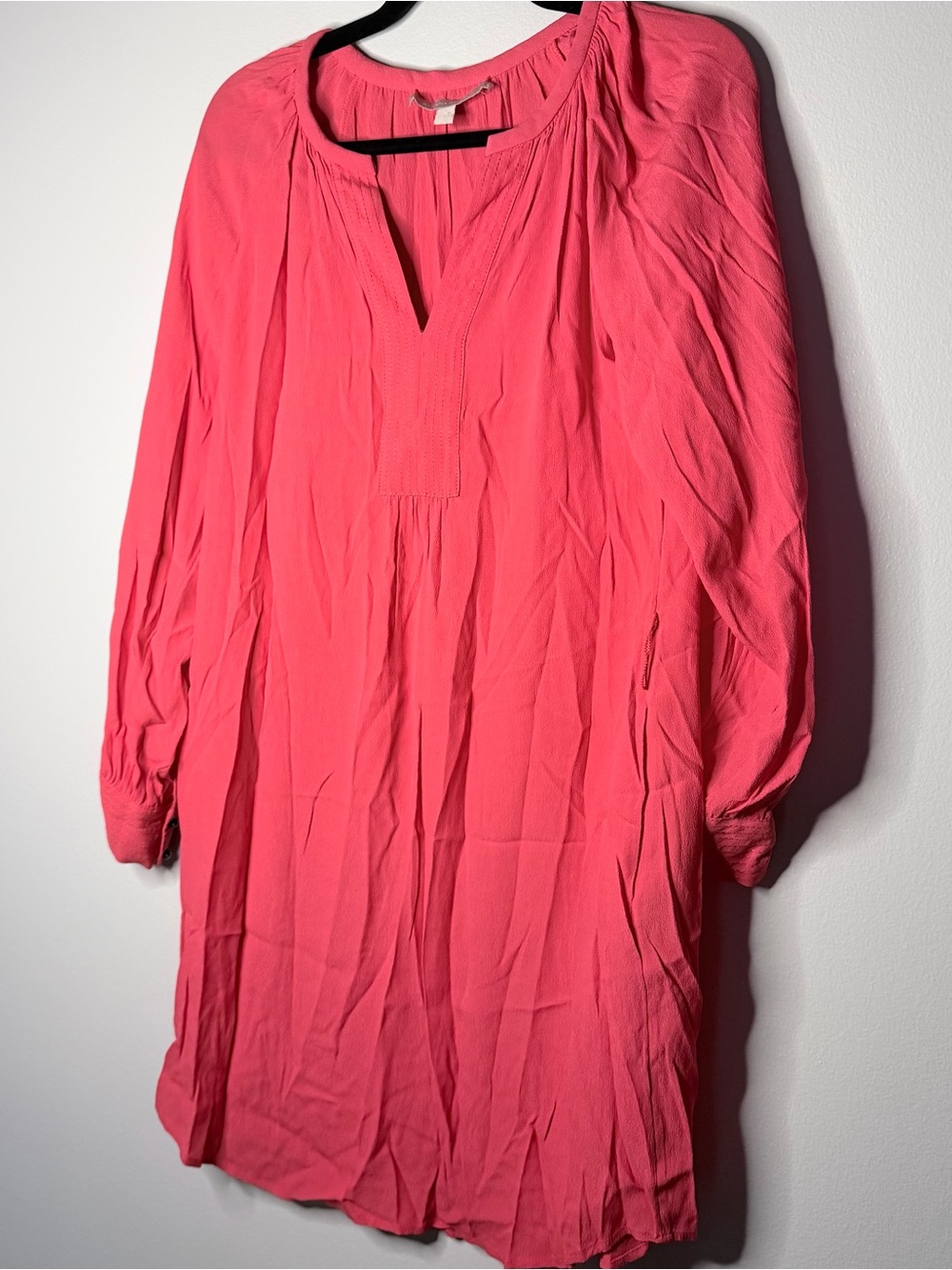 Women’s Lightweight pink /coral dress * missing waist tie